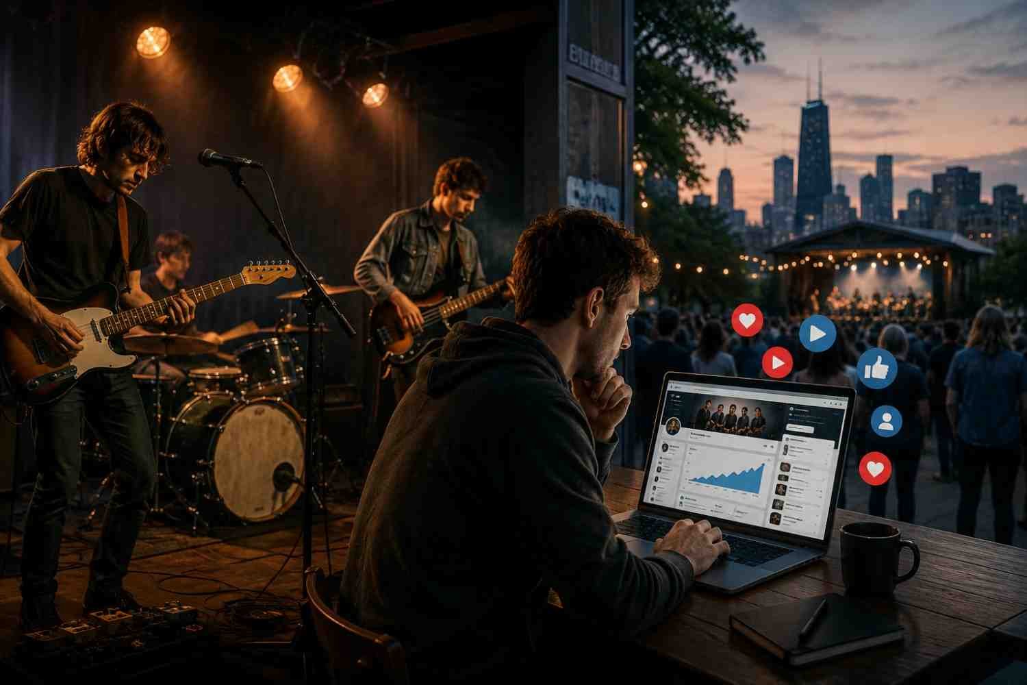 How Bands Grow Their Audience Using Smart Content and Live Shows?