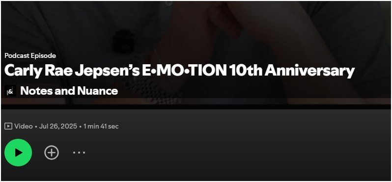 Carly Rae Jepsen: E•MO•TION 10th Anniversary
